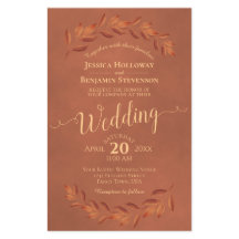 Autumn Deixa Terracotta BUDGET Casamento Convite