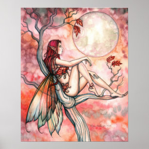 Autumn Fairy Moon Poster por Molly Harrison