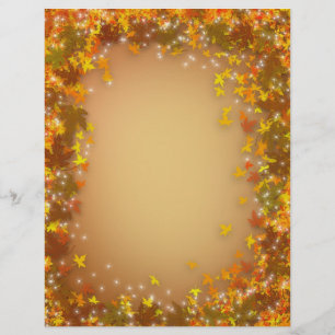 Autumn Fall Folhas de fundo para letra