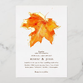 Autumn Fall in Love Wedding