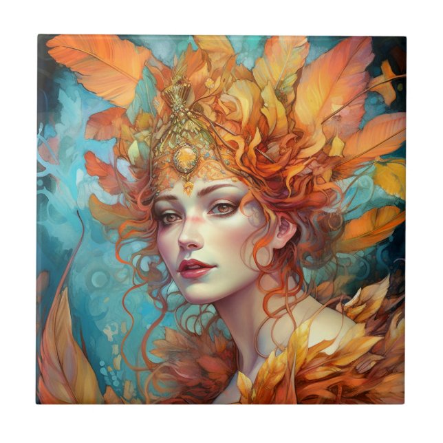 Autumn Fall Queen Goddese Fantasy Art (Frente)