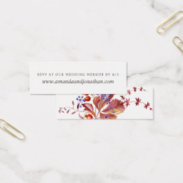 Autumn - Fall Watercolor Weding RSVP