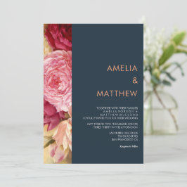 Autumn Floral | Convite para Marinho