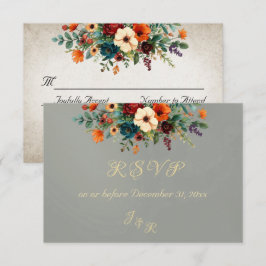 Autumn Floral & Wreath RSVP - Sage