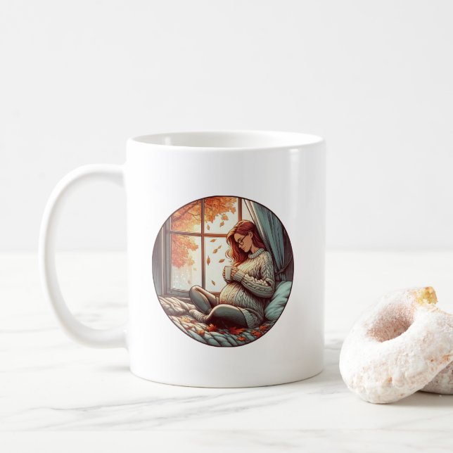 Autumn Glow: Momentos Loucos da Mãe | Caneca (Com Donut)