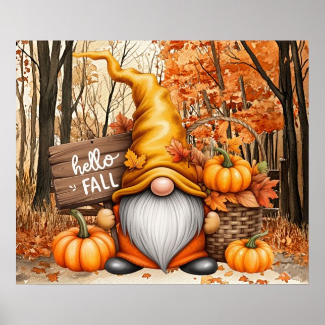 Autumn Gnome Poster (Frente)