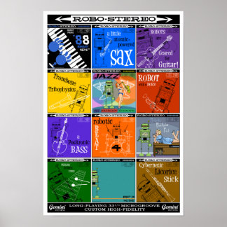 Autumn Lake ROBO-STEREO - Poster de álbum