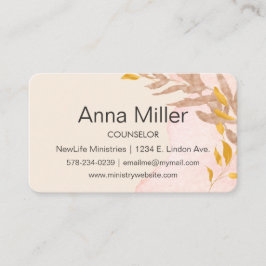 Autumn Leafy Advisory Ministry 2 Cartão de visita