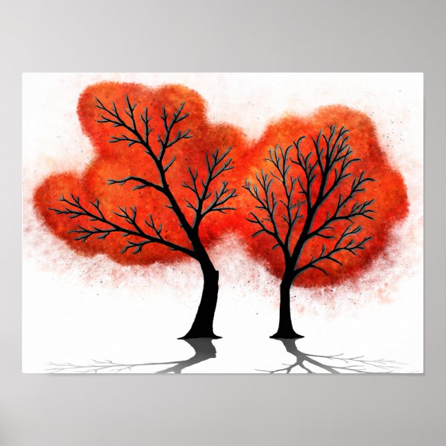 Autumn Leaves - Impressão de Arte Digital (Frente)