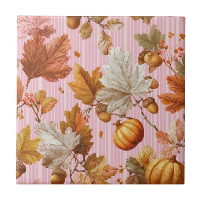 Autumn Leaves & Pumpkins Sem Olhos Padrão (Frente)