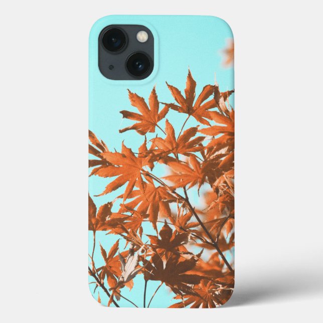 Autumn Leaves Teal e Laranja (Verso)