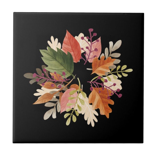 Autumn Leaves ~ Vermelho e Dourado ~ Backsplash Ac (Frente)