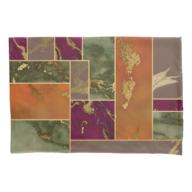 Autumn Luxury | Mármore geométrico Dourado (Frente)