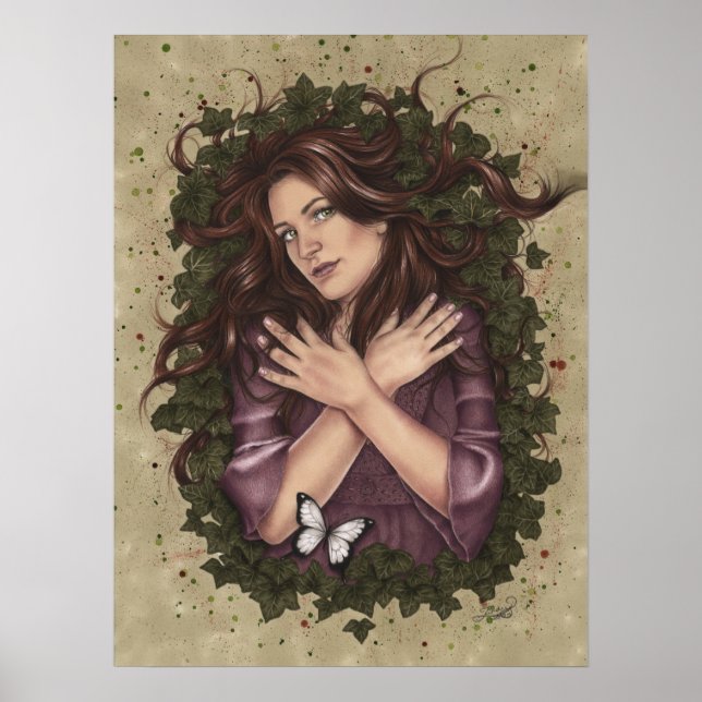 Autumn Magic Butterfly Poster (Frente)