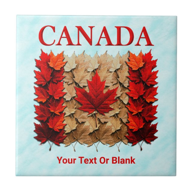 Autumn Maple Leaf Canada Flag (Frente)