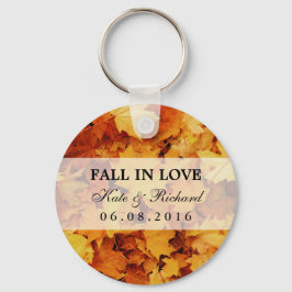 Autumn Maple Leaf Weding Obrigado Gift Chaveiro