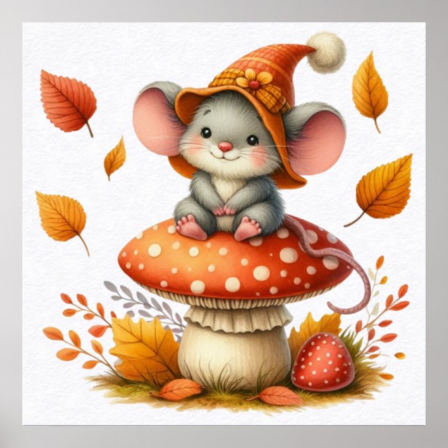 Autumn Mouse Poster (Frente)
