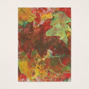 Autumn Oak Deixa Cartão de Comércio Artista