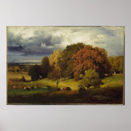 Autumn Oaks George Inness Impressão