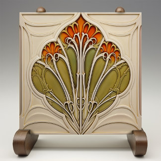 Autumn Petals Art Nouveau