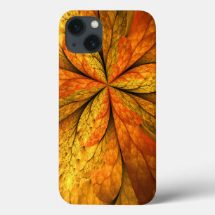 Autumn Plant, Modern Abstrato Fractal Art Leaf