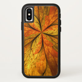 Autumn Plant, Modern Abstrato Fractal Art Leaf