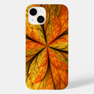 Autumn Plant, Modern Abstrato Fractal Art Leaf
