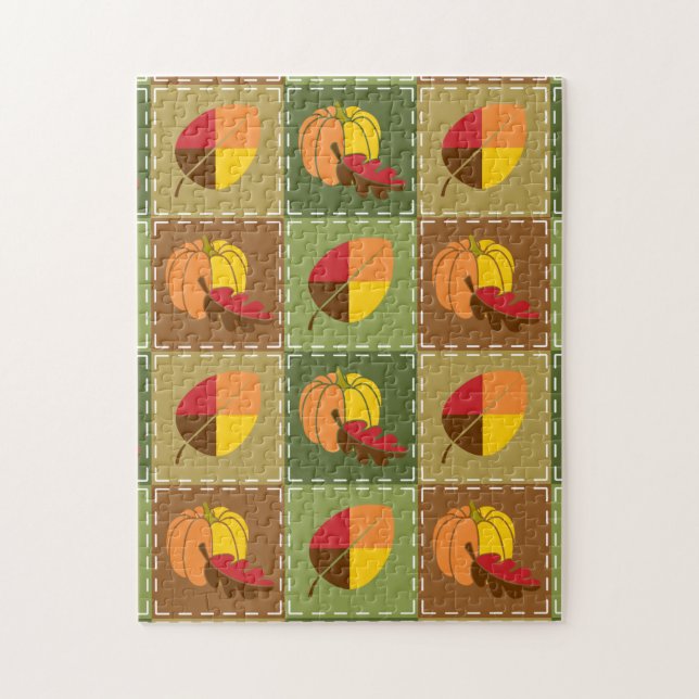 Autumn Quilt Quebra-cabeça (Vertical)