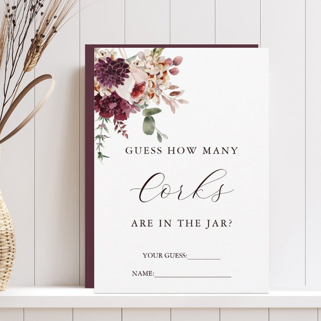 Autumn Romance Adivinha Quantos Cartão De Jogo Cor (Criador carregado)