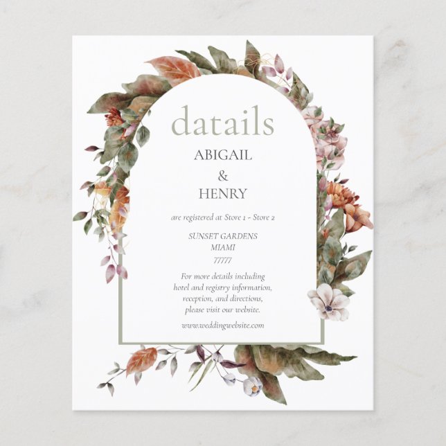 Autumn Romance Arch Floral Wedings (Frente)