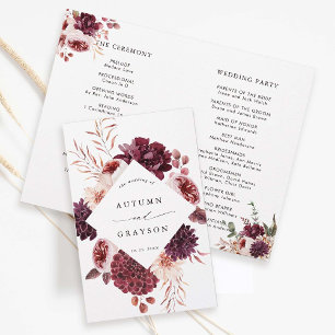 Autumn Romance Floral Burgundy