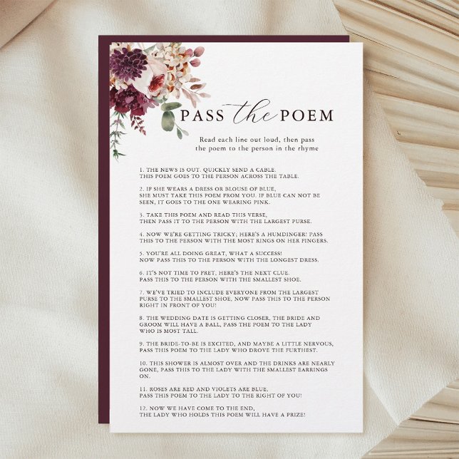 Autumn Romance Floral Passa o Jogo Poem Bridal (Criador carregado)