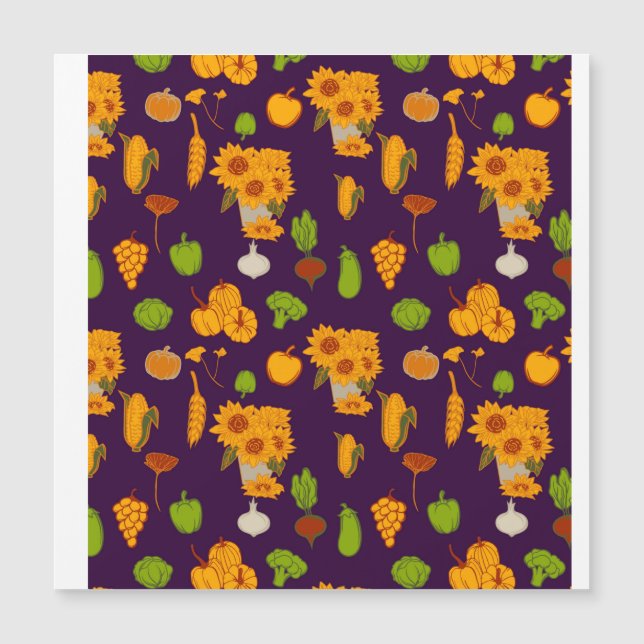 Autumn Saudável Harvest Veggie E Fruta Throw Pi (Frente)