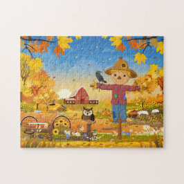 Autumn Scarecrow Quebra-cabeça