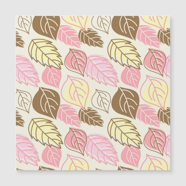 Autumn Splendor: Leaf Seamless Pattern (Frente)