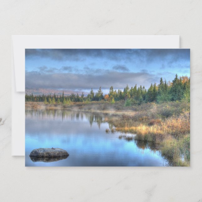 Autumn Sunrise no lago Moosehead Maine (Frente)