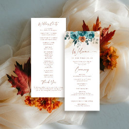 Autumn Teal Burnt Orange Chic Program