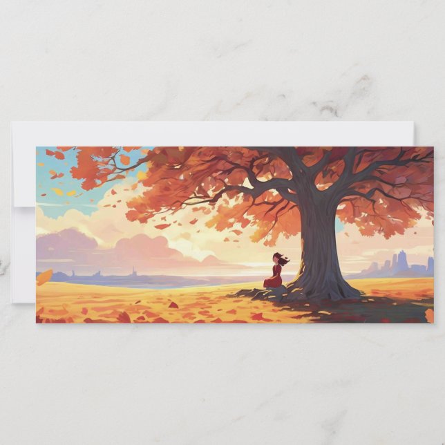 Autumn Tree Prayer Girl (Frente)