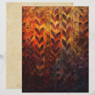 Autumn Vines e Folhas de Papel Sapbook