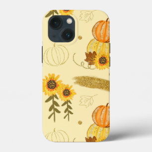 Autumn Watercolor Pumpkins e Sunflower Otter Box