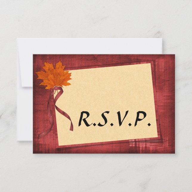 Autumn Wedding RSVP (Frente)