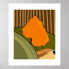 Autumn Whisper –Minimal Seasonal Poster by Sklines