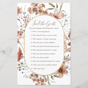 Autumn Wildflower Find the Guest game