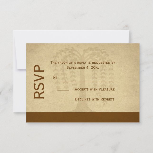 Autumn Willow Tree RSVP (Frente)