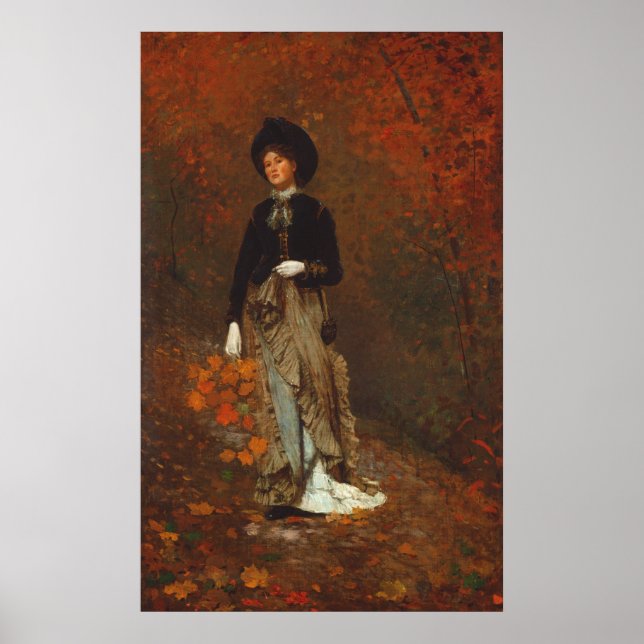 Autumn - Winslow Homer Fine Art Poster (Frente)