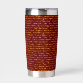 Autumn Words Thermal Tumbler