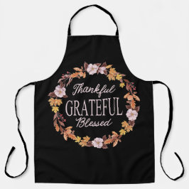 Autumn Wreath Graças Grateful Abençoado