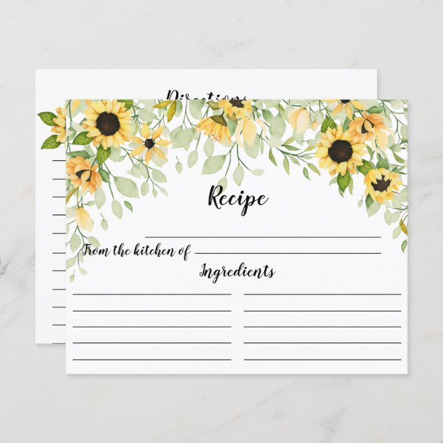 Autumn Yellow Sunflower Recipiente Postc (Frente/Verso)