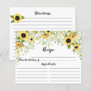 Autumn Yellow Sunflower Recipiente Postc