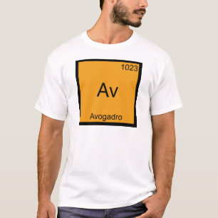 Av - Avogadro Camiseta de Elemento Divertido de Qu